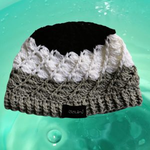 Crochet Triple Spiral Beanie - Textured
