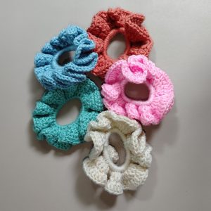 Crochet Hair Scrunchies